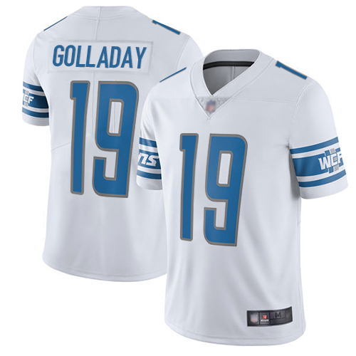 Detroit Lions Limited White Men Kenny Golladay Road Jersey NFL Football #19 Vapor Untouchable